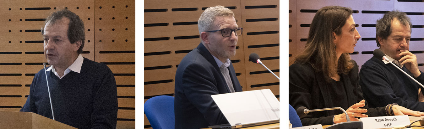 3 intervenants du GTAE présentent le guide à l'AFD