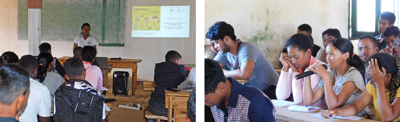 Animation à l'Université d'Itasy, Madagascar pour le festival Alimenterre 2023