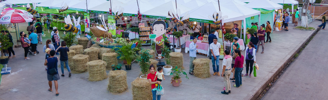 Vue de la Foire de Siem Reap en février 2024