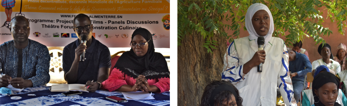 Intervenants et participants au Festival Alimenterre du Sénégal